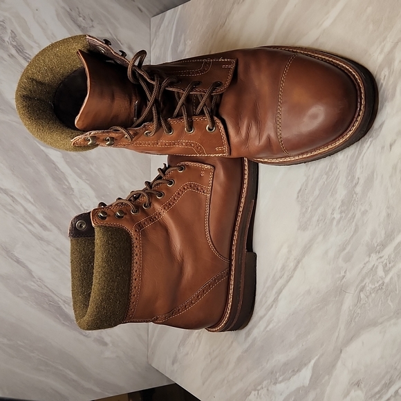 Johnston & Murphy Other - J&M 1850 Cap Toe Brown Leather Dress Boots sz 10M